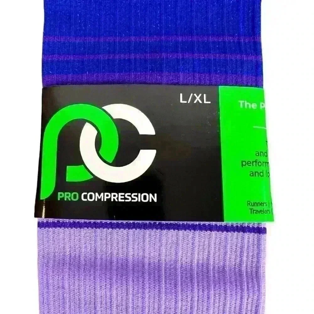 NWT PC Pro Compression Women's L/XL Florida Skies‎ Knee-High Marathon Sleeve USA